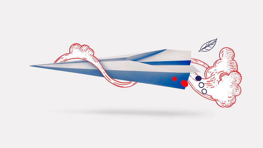Paper plane; image used for HSBC NZ Global Transfer page